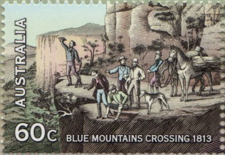 Australia-2012-Inland-Explorers-60-cent-Multi-P13-86-x-14-6-Blue-Mountains-Crossing