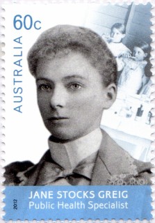 Australia-2012-Medical-Doctors-60-cent-Greyscale-with-blue-P14-6-x-13-86-Dr-Jane-Greig