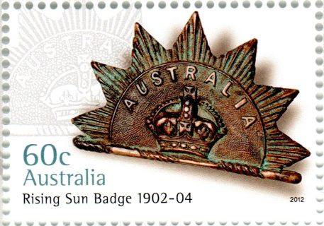 Australia-2012-Rising-Sun-Badge-60-cent-Multi-P14-6-x-13-86-General-Service-military-badge-1902-4-SG3770