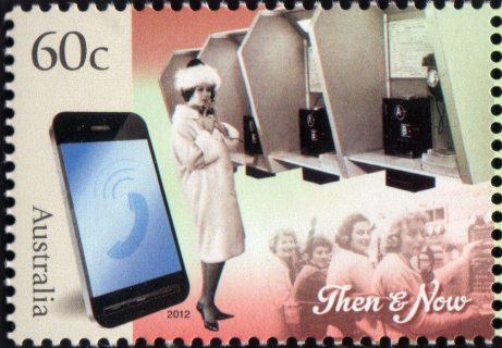 Australia-2012-Technology-Now-and-Then-60-cent-Multi-P13-86-x-14-6-Telephone