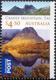 Australia-2012-Wilderness-Australia-4-5-dollar-Multi-P14-6-x-13-86-Cradle-Mountain-Lake-St-Clair