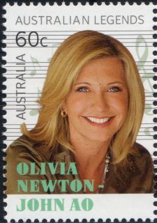 Australia-2013-Australian-Legends-Award-60-cent-Multi-P13-86-x-14-6-Musical-performers-Olivia-Newton-John-A-O-SG3901