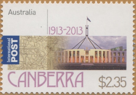 Australia-2013-Centenary-of-Canberra-2-35-dollar-Multi-P14-6-x-13-86-Front-exterior-Parliament-House-SG3949