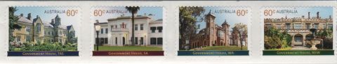 Australia-2013-Government-Houses-Historical-Architecture-20x60-cent-Multi-PDie-cut-Twenty-of-60-cent-assorted-stamps