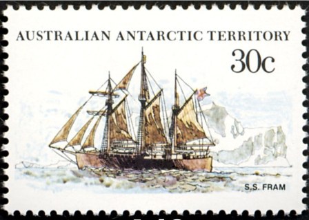 AAT-1979-Ships-of-the-Antarctic-30-cent-Multi-P13-x-13-5-AAT-Fram-Amundsen-SGA46