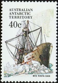 AAT-1981-Ships-of-the-Antarctic-40-cent-Multi-P13-5-x-13-AAT-Kista-Dan-supply-ship-SGA48