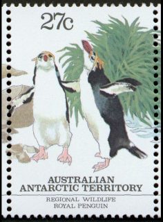 AAT-1983-Regional-Wildlife-27-cent-Multi-P14-50-AAT-Royal-penguin