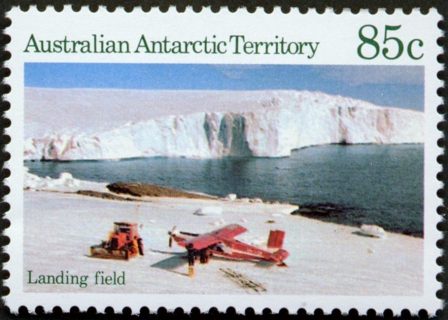 AAT-1984-Antarctic-Scenes-85-cent-Multi-P13-5-x-14-AAT-Landing-strip-SGA75