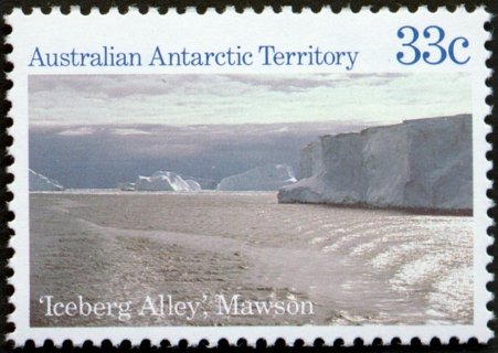 AAT-1985-Antarctic-Scenes-33-cent-Multi-P13-5-x-14-AAT-Ice-berg-Alley-