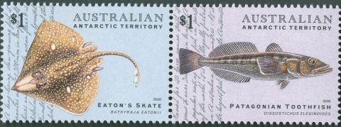 AAT-2006-Fish-of-the-Australian-Antarctic-Territory-2-x-1-dollar-Multi-P13-86-x-14-6-SG