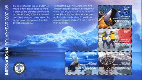 AAT-2008-International-Polar-Year-2007-8-3-3-dollar-Multi-P13-86-x-14-6-AAT-mini-sheet-labelled-International-Polar-Year-2007-08-SGMS184