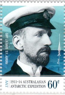 AAT-2011-Centenary-of-the-Australasian-Antarctic-Expedition-60-cent-Multi-P14-6-x-13-86-AAT-Captain-John-King-Davis-SGA208