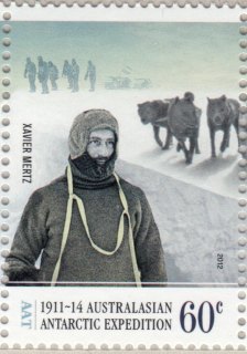 AAT-2012-Centenary-of-Australasian-Antarctic-Expedition-60-cent-Multi-P14-6-x-13-86-AAT-Hurley-photo-Xavier-Mertz