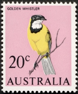 Australia-1966-Golden-Whistler-20-cent-yellow