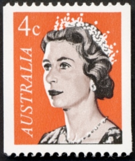 Australia-1966-Queen-Elizabeth-II-4-cent-black