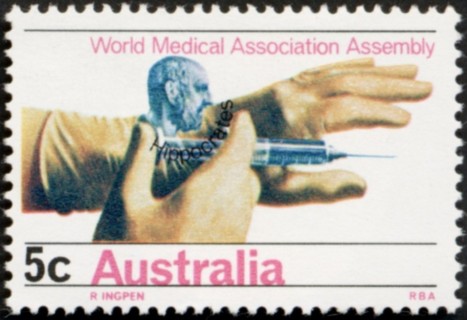 Australia-1968-International-Soil-Science-and-World-Medical-Association-Congresses-5-cent-greenish-blue