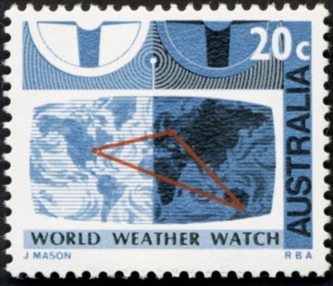 Australia-1968-World-Weather-Watch-20-cent-dark-blue