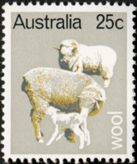 Australia-1969-Primary-Industries-25-cent-Multi-P13-50-Wool-SG443