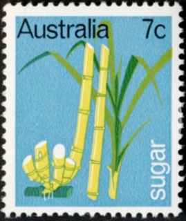 Australia-1969-Primary-Industries-7-cent-Multi-P13-50-Sugar-cane-SG440