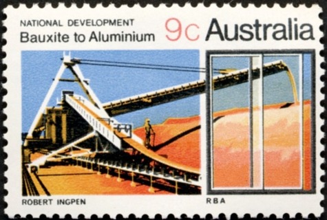 Australia-1970-National-Development-I-9-cent-Multi-P13-50-Bauxite-to-Aluminium