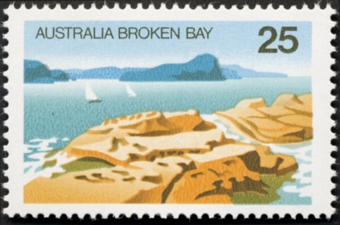 Australia-1976-Australian-Scenes-25-cent-Multi-P15x14-Broken-Bay