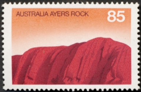 Australia-1976-Australian-Scenes-85-cent-Multi-P15x14-Ayers-Rock