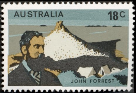 Australia-1976-Explorers-of-the-nineteenth-century-18-cent-Multi-P13-50-John-Forrest