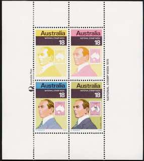 Australia-1976-National-Stamp-Week-4-x-18-cent-Multi-P13-40-Blamire-Young