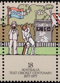 Australia-1977-Australia-England-Test-Centenary-of-Cricket-18-cent-Multi-P13-50-Umpire