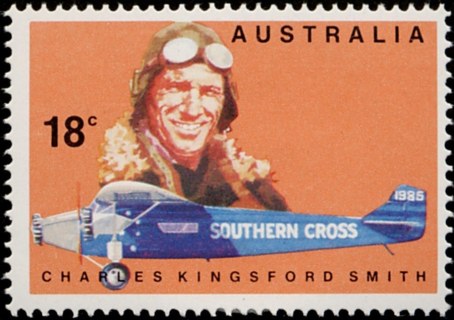 Australia-1978-Early-Australian-Aviators-18-cent-Multi-P15-50-Sir-Charles-Kingsford-Smith-and-Southern-Cross-aircraft-SG660