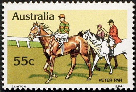 Australia-1978-Race-Horses-55-cent-Multi-P13-50-Animal