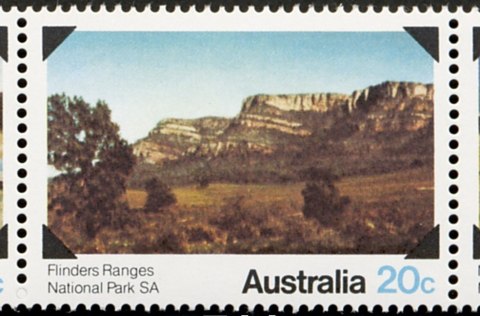 Australia-1979-National-Parks-20-cent-Multi-P15-50-Flinders-Ranges