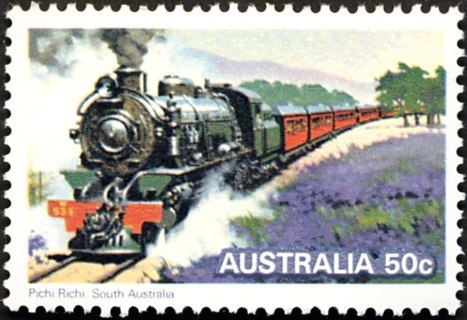 Australia-1979-Steam-Railways-50-cent-Multi-P13-50-Train