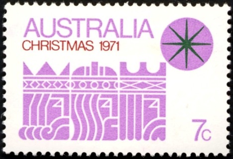 Australia-1971-Christmas-7-cent-lilac