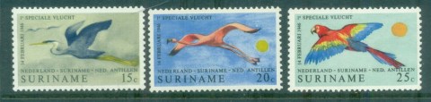 Surinam-1971-Birds-in-Flight-MUH