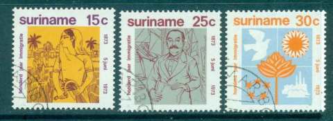 Surinam-1973-Indian-Immigrants-CTO-Lot47274