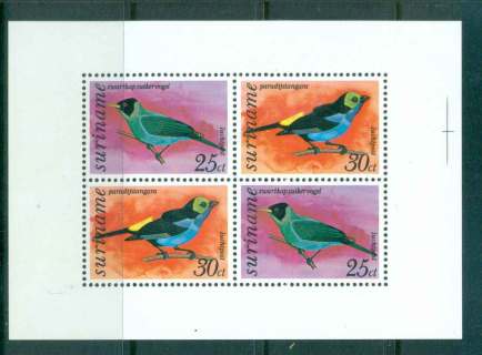 Surinam-1977-Birds-MS-MUH-Lot47243