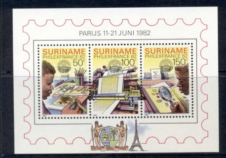 Surinam-1982-Philexfrance-MS-MUH