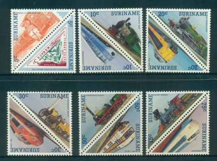 Surinam-1985-Trains-MUH-lot51991