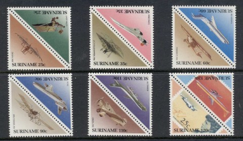 Surinam-1987-Aircraft-Aircraft-on-Stamps-MUH