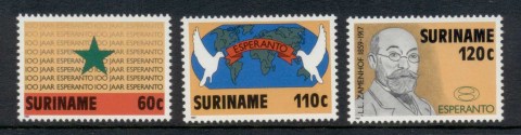 Surinam-1987-Esperanto-Centenary-MUH