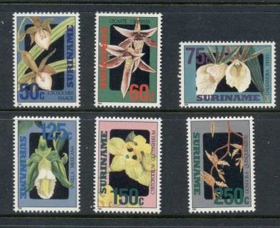 Surinam-1992-Flowers-Orchids-MUH