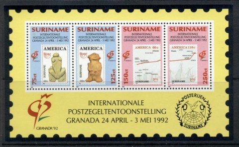 Surinam-1992-Granada-Philatelic-Ex-MS-MUH