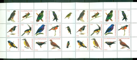 Surinam-2003-Birds-sheet-folded-MUH