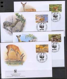 Swaziland-2001 WWF Klipspringer & Orbi FDCs