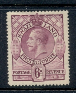 Swaziland-1933-KGV-Shield-6d-MLH