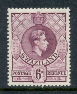 Swaziland-1938-KGV-Shield-6d-MLH