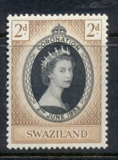 Swaziland-1953-QEII-Coronation-MLH