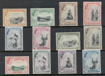 Swaziland-1956-QEII-Pictorials-MLH-2