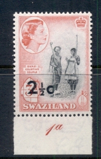 Swaziland-1961-QEII-Pictorials-Surcharges-2-5c-on-3d-Ty-IMUH